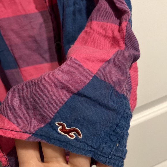 Hollister Plaid Sleeveless Button Shirt Size XS - Picture 3 of 6